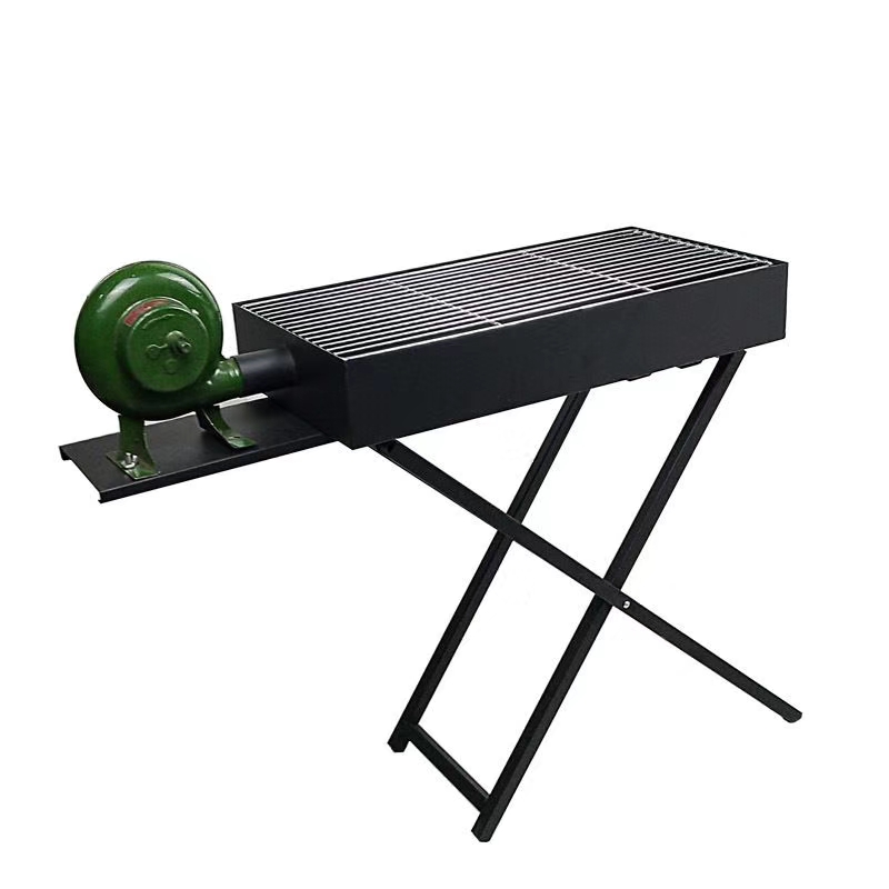 Portable Charcoal Grill With Fan Integration KASSICO